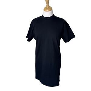 DAILY PAPER CLOTHING Mock Neck Short Sleeve T-Shirt  100% Cotton Size SMALL